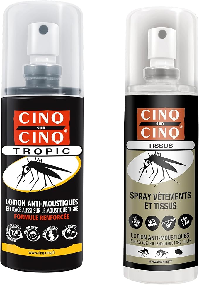 Cinq sur Cinq Tropic – Lotion 75 ml + Spray vêtements 100 ml