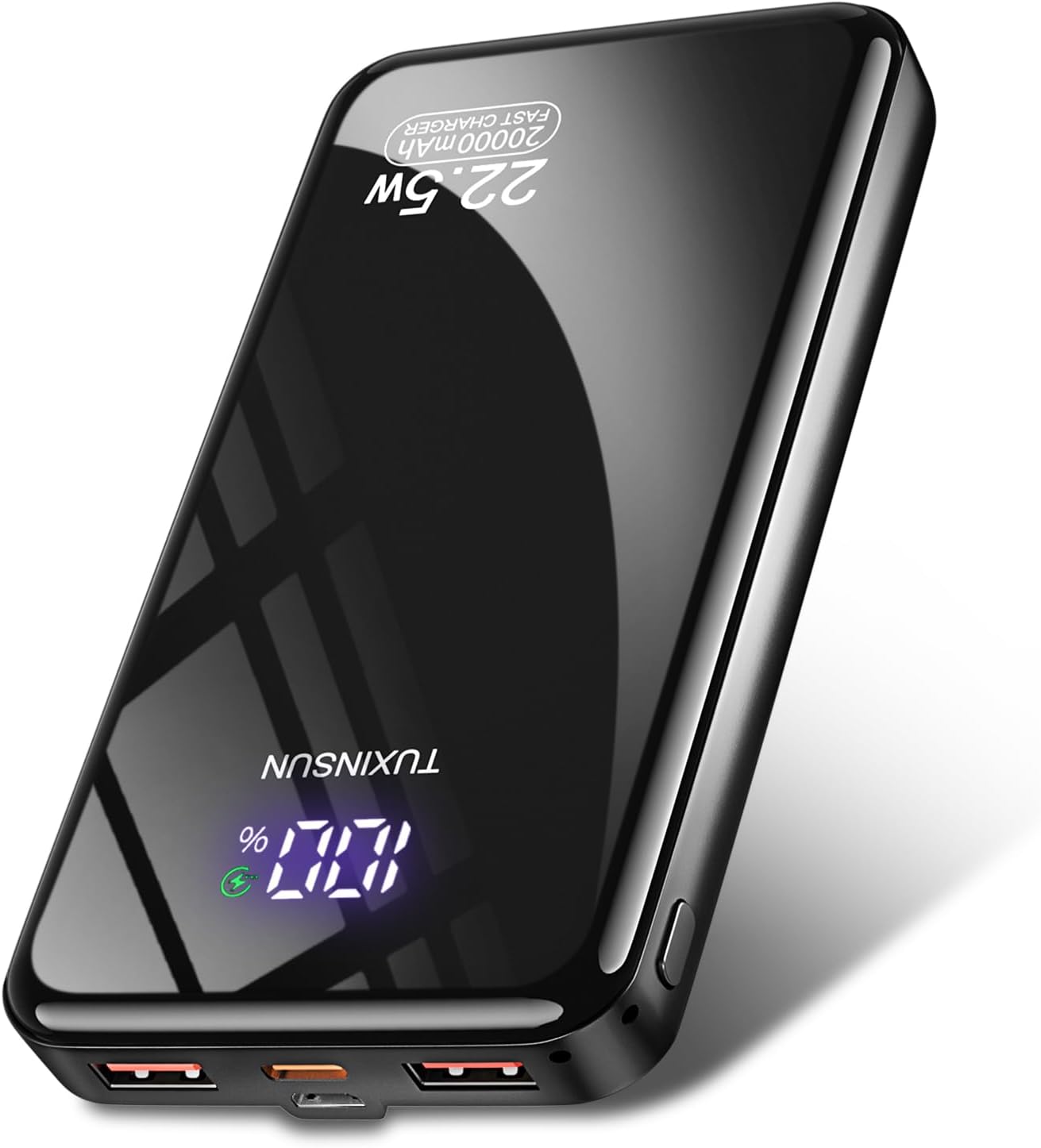Batterie externe 20 000 mAh 22,5 W (écran LCD, USB-C)