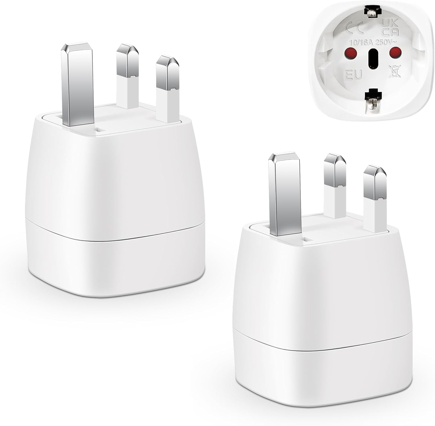 Adaptateur prise UK (type G, lot de 2)