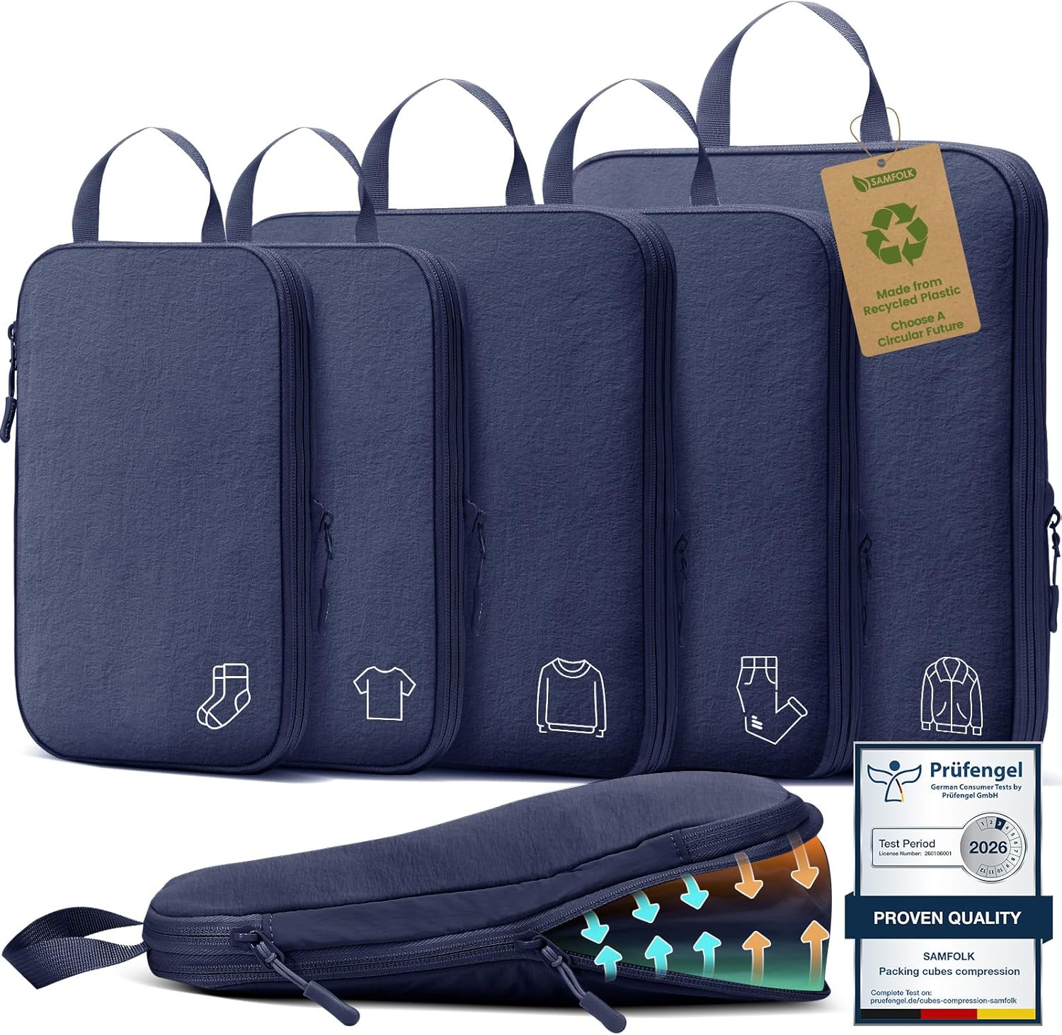 Sacs de rangement à compression (nylon)