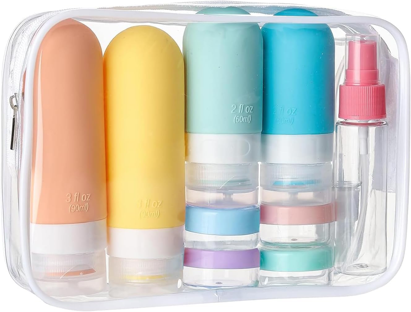 Flacons de voyage en silicone (set de 17)